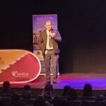 Garda talking to students at the Just 1 Life programme.