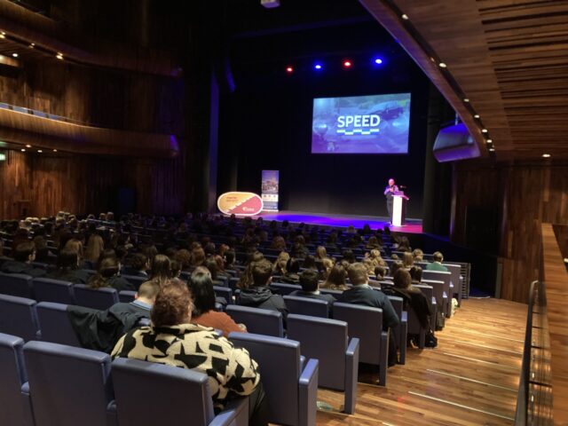 Students attending the Just 1 Life event of 2025.